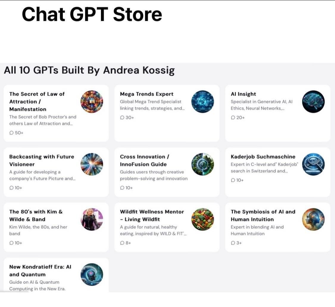 GPT Store by Andrea Kossig